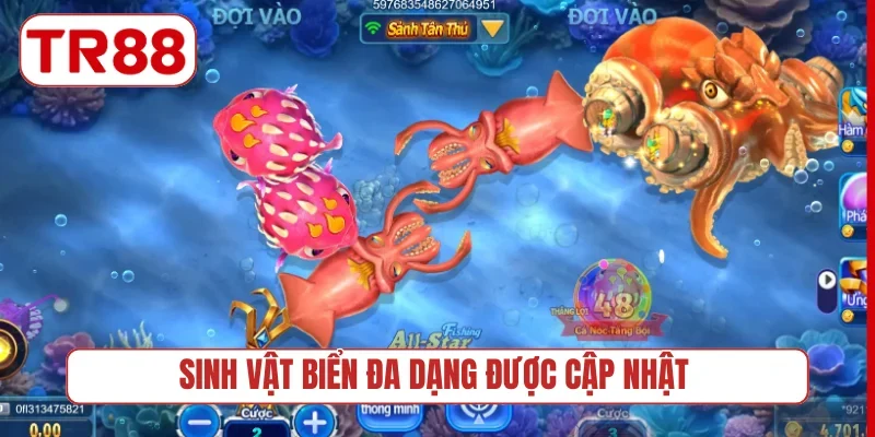 Sinh vật biển đa dạng được cập nhật